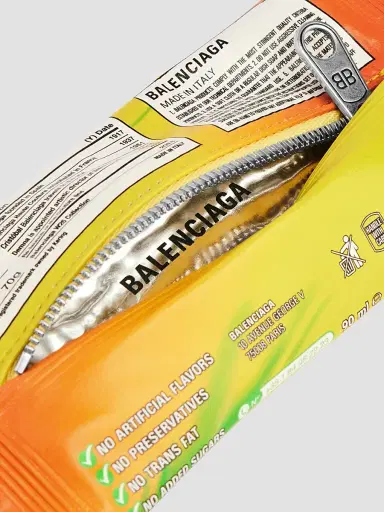 Balenciaga Men's Keychain-Charm Snack Pouch - Yellow | Thumbnail 6
