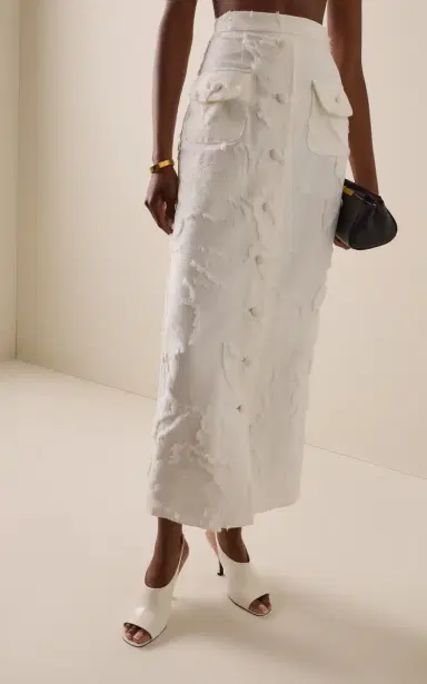 Adam Lippes Dakota Cotton Fil Coupe Skirt | Thumbnail 3 Adam Lippes Dakota Cotton Fil Coupe Skirt | Thumbnail 3
