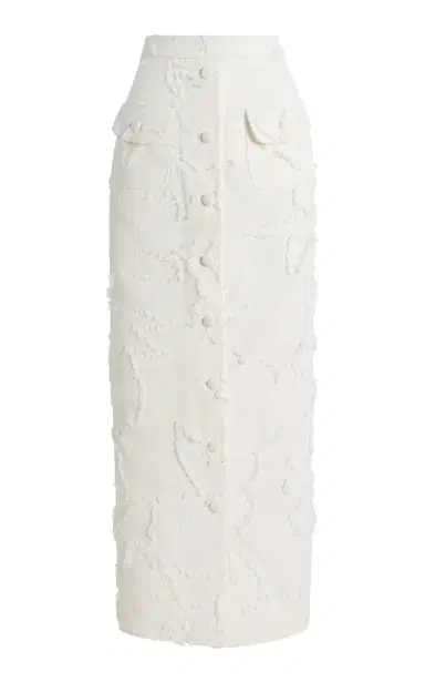 Adam Lippes Dakota Cotton Fil Coupe Skirt | Thumbnail 1 Adam Lippes Dakota Cotton Fil Coupe Skirt | Thumbnail 1