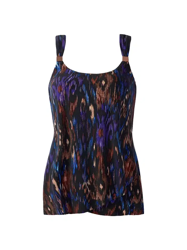 Miraclesuit Swim Women's Tapiz Dazzle Tankini - Black Multi