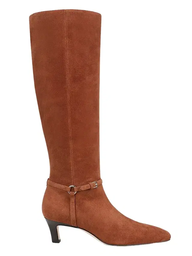 Favorite Daughter Women's Lila 75MM Suede Knee-High Boots - Gingerbread