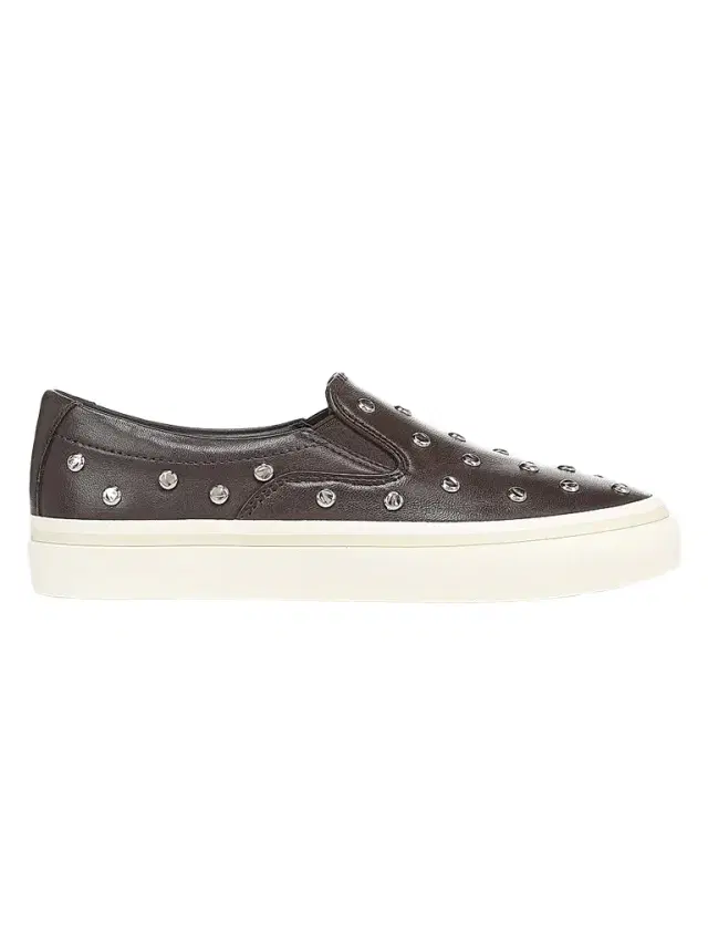 Vince Women's Blair 30MM Studded Leather Loafers - Dark Ganache