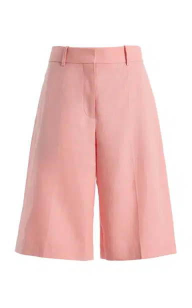 Another Tomorrow Linen Bermuda Shorts | Thumbnail 1