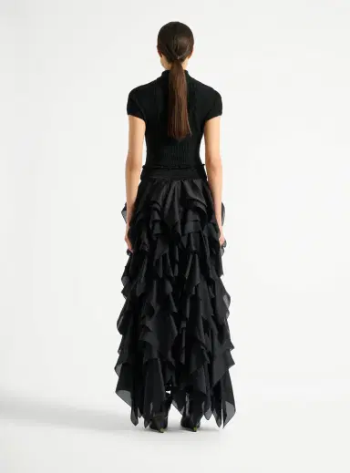Balmain Long ruffled skirt | Thumbnail 4 Balmain Long ruffled skirt | Thumbnail 4
