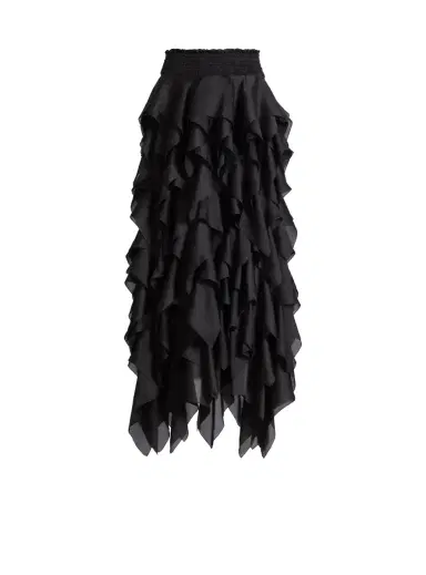 Balmain Long ruffled skirt | Thumbnail 1 Balmain Long ruffled skirt | Thumbnail 1