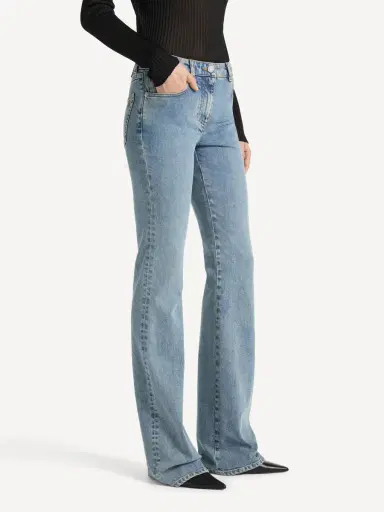 Balmain Bootcut faded denim jeans | Thumbnail 4 Balmain Bootcut faded denim jeans | Thumbnail 4
