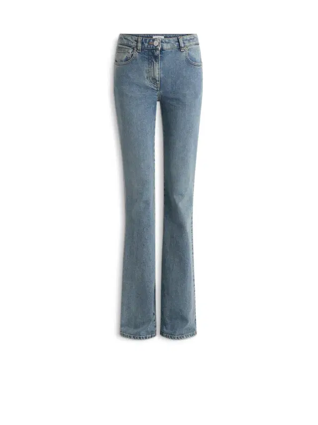 Balmain Bootcut faded denim jeans