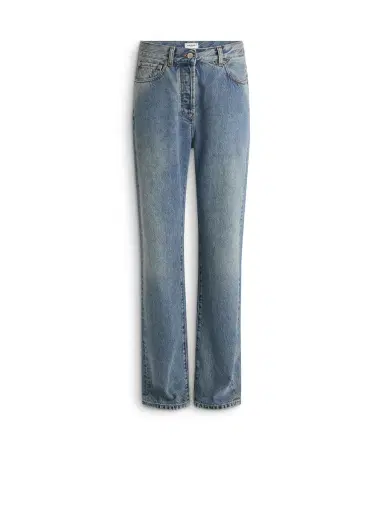 Balmain Straight-leg faded denim jeans | Thumbnail 1 Balmain Straight-leg faded denim jeans | Thumbnail 1