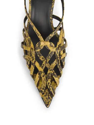 Balmain Python-effect leather Cage sandals | Thumbnail 5