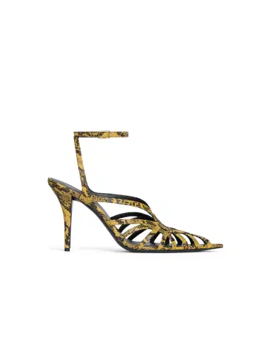 Balmain Python-effect leather Cage sandals | Thumbnail 1