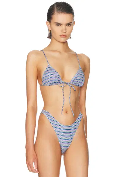 Heavy Manners Triangle Front Tie Bikini Top | Thumbnail 2 Heavy Manners Triangle Front Tie Bikini Top | Thumbnail 2