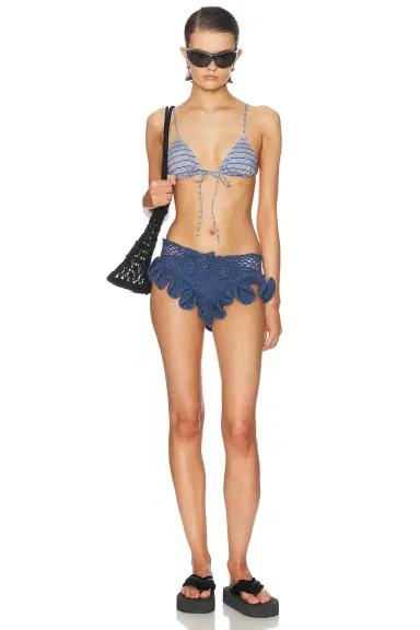 Heavy Manners Triangle Front Tie Bikini Top | Thumbnail 4 Heavy Manners Triangle Front Tie Bikini Top | Thumbnail 4