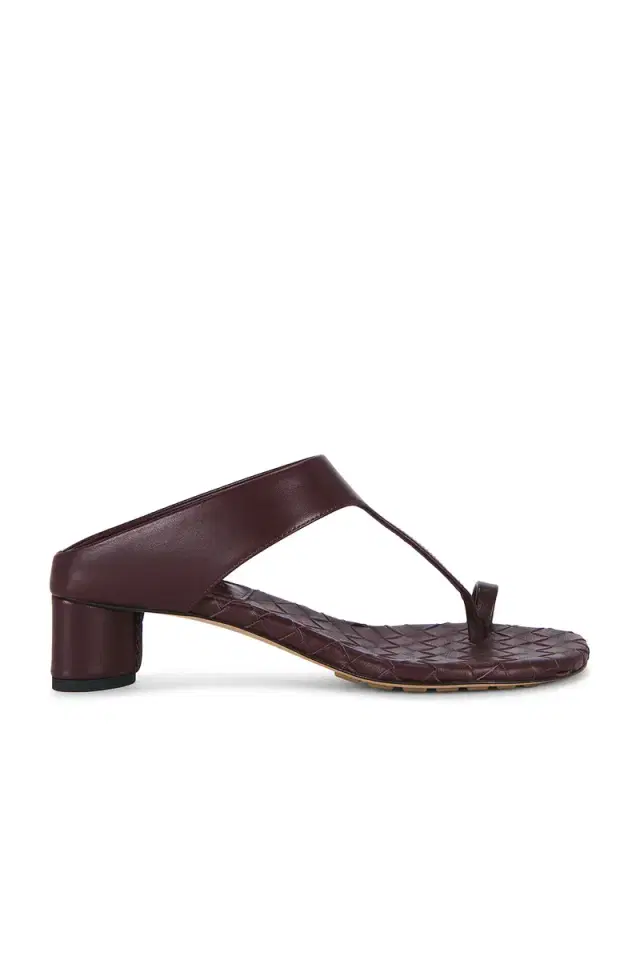 Bottega Veneta Livia Kitten Heel Thong Sandal