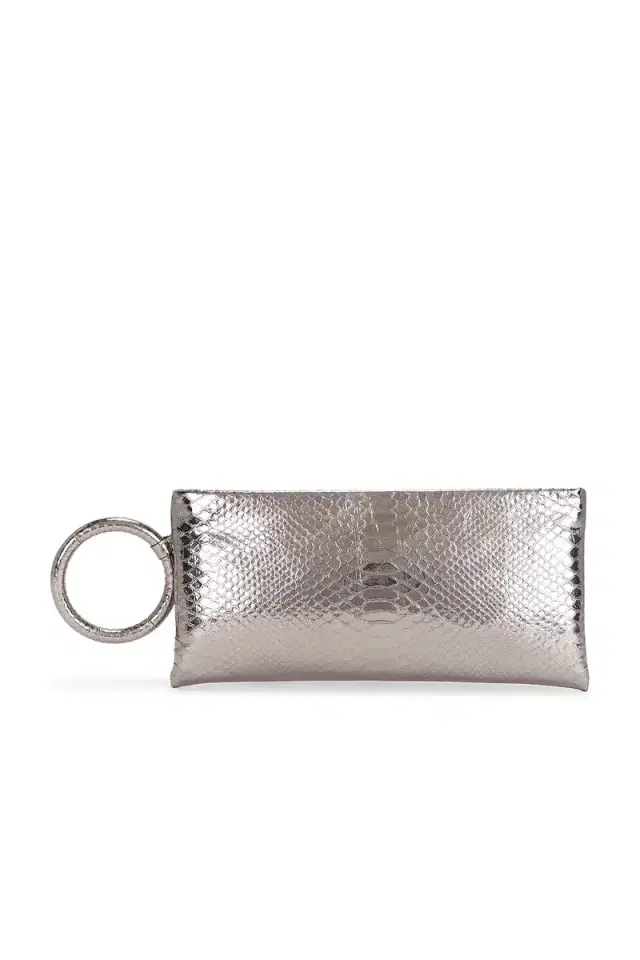Tom Ford Laminated Printed Python Clutch
