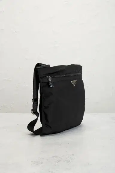 Prada Tessuto Flat Messenger Bag | Thumbnail 4