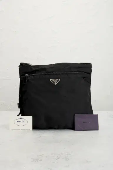 Prada Tessuto Flat Messenger Bag | Thumbnail 9