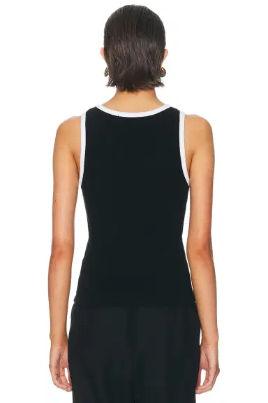 ENZA COSTA Cotton Ringer Tank Top | Thumbnail 3 ENZA COSTA Cotton Ringer Tank Top | Thumbnail 3