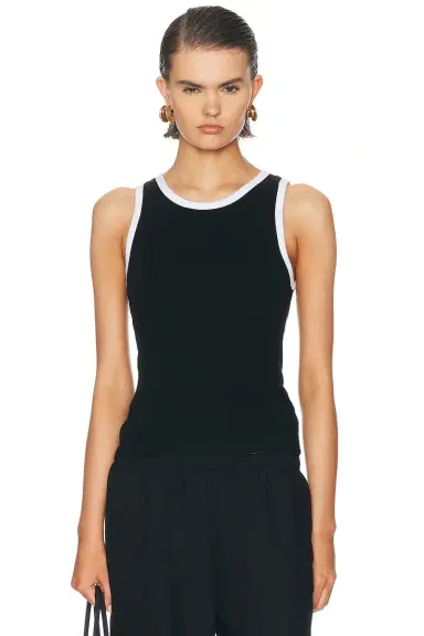 ENZA COSTA Cotton Ringer Tank Top | Thumbnail 1 ENZA COSTA Cotton Ringer Tank Top | Thumbnail 1