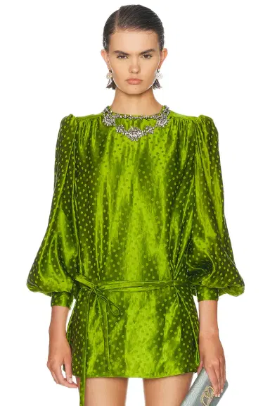 Valentino Plus De Pois Embroidered Top | Thumbnail 1 Valentino Plus De Pois Embroidered Top | Thumbnail 1