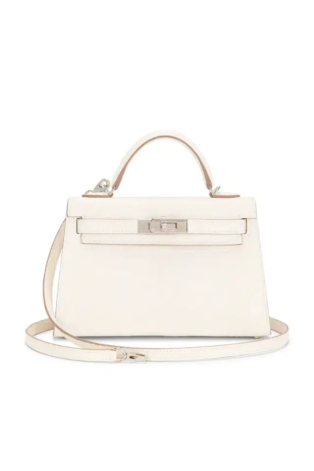 FWRD Renew Hermes Matte Alligator Kelly 20 Sellier Handbag