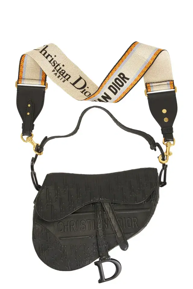 FWRD Renew Dior Oblique Embossed Saddle Bag
