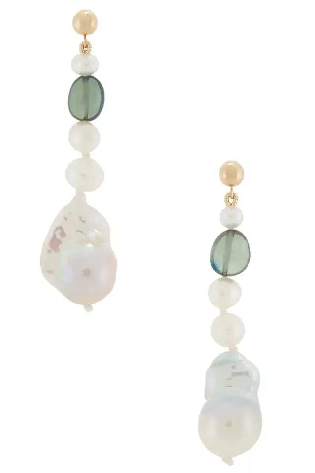Loren Stewart Poet Pearl Earrings