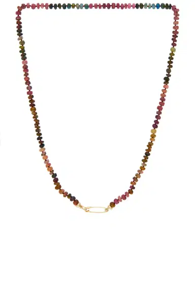 Loren Stewart Tourmaline Safety Pin Necklace | Thumbnail 1