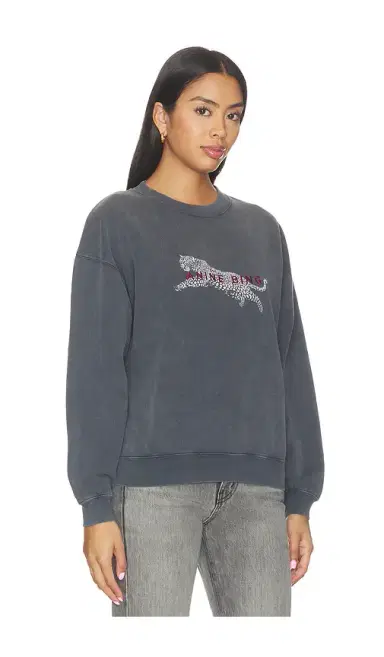 Anine Bing Spencer Sweatshirt Leopard | Thumbnail 2