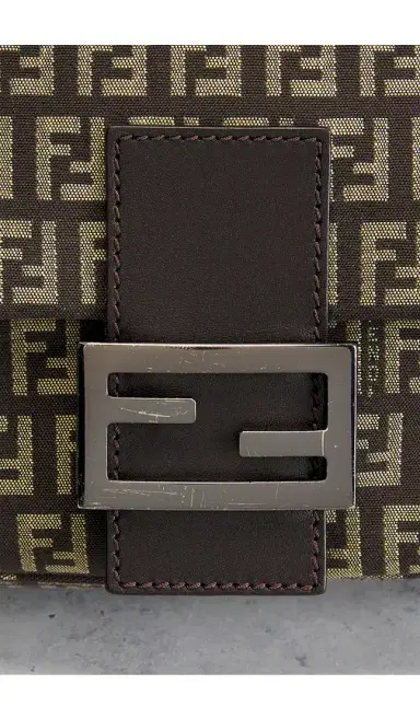 Fendi Zucchino Mama Baguette Shoulder Bag | Thumbnail 6