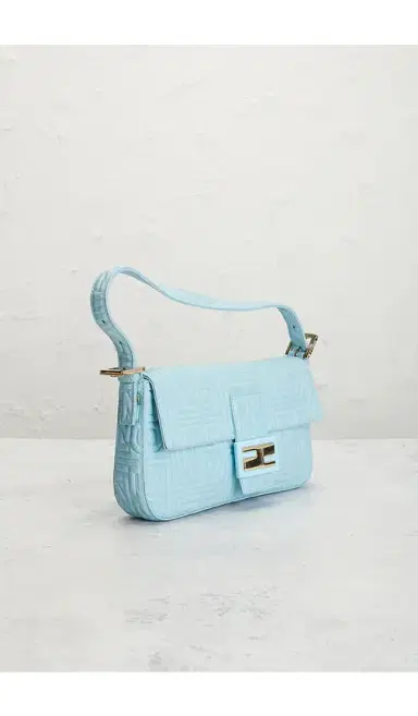 FWRD Renew Fendi Logo Embossed Baguette Shoulder Bag | Thumbnail 4 FWRD Renew Fendi Logo Embossed Baguette Shoulder Bag | Thumbnail 4