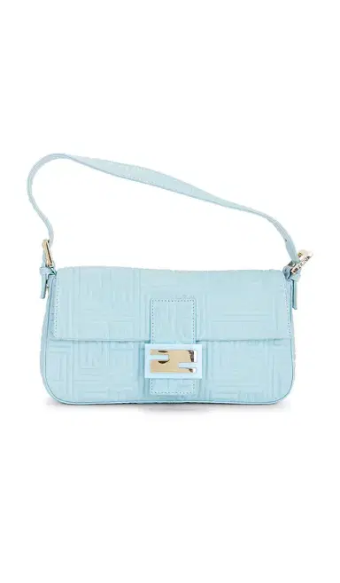 FWRD Renew Fendi Logo Embossed Baguette Shoulder Bag | Thumbnail 1 FWRD Renew Fendi Logo Embossed Baguette Shoulder Bag | Thumbnail 1