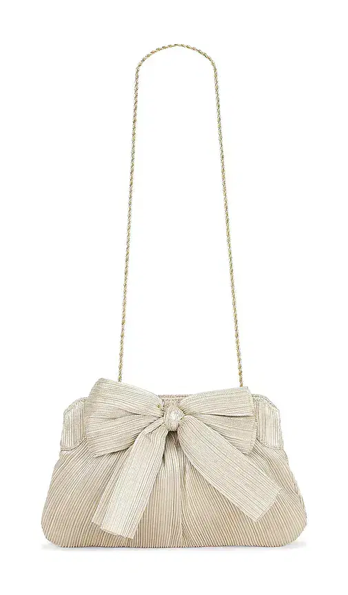 Loeffler Randall Rayne Pleated Bow Clutch