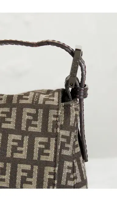 Fendi Zucchino Mama Baguette Shoulder Bag | Thumbnail 7