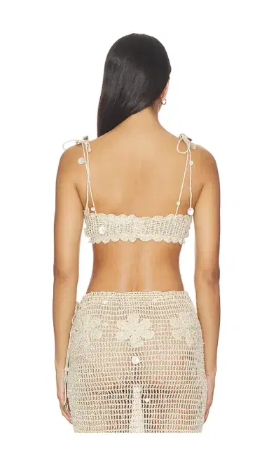 Asta Resort Charlotte Hand Crochet Bralette | Thumbnail 3
