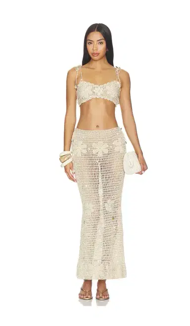 Asta Resort Charlotte Hand Crochet Bralette | Thumbnail 4