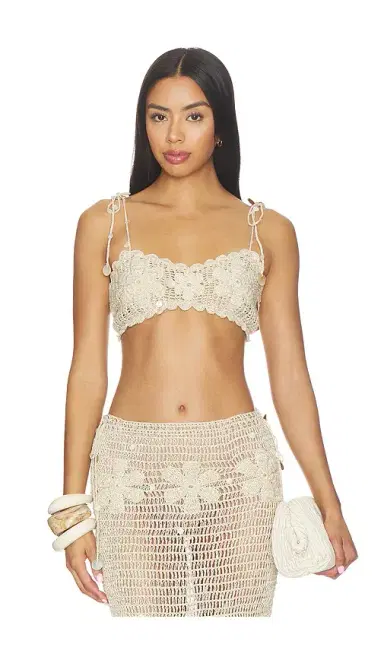 Asta Resort Charlotte Hand Crochet Bralette | Thumbnail 1
