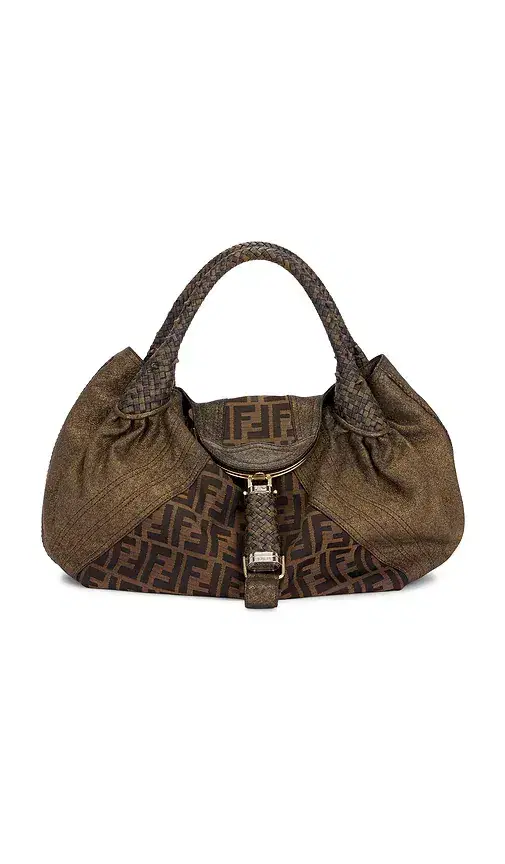 FWRD Renew Fendi Zucchino Spy Handbag