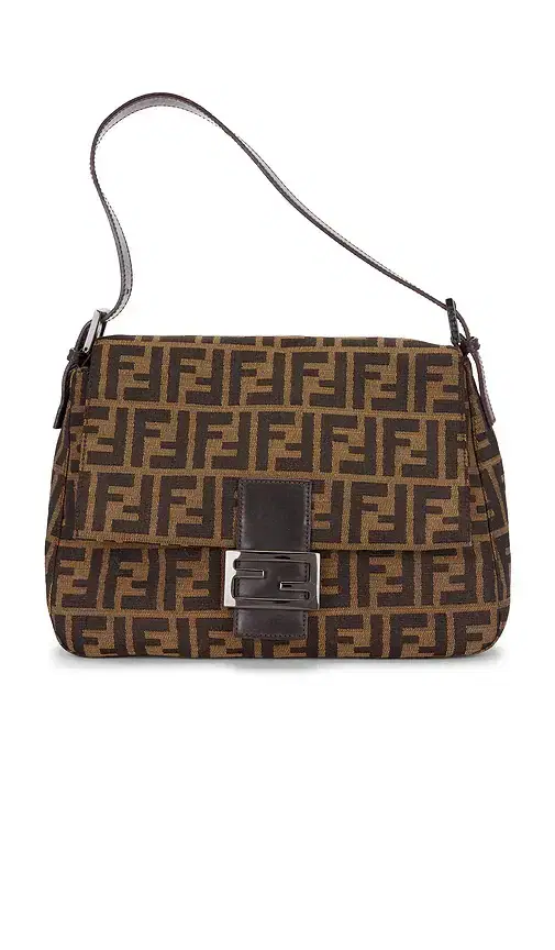 FWRD Renew Fendi Zucca Mama Baguette Shoulder Bag