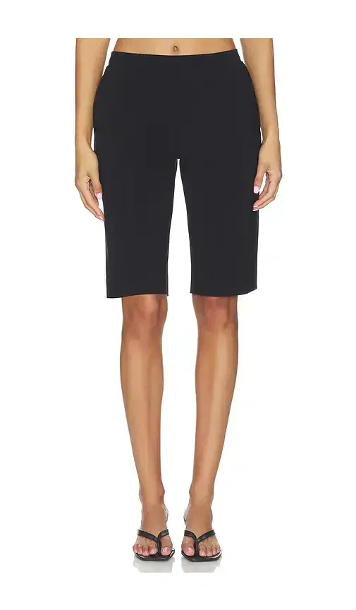 Norma Kamali Flat Front Bermuda Short