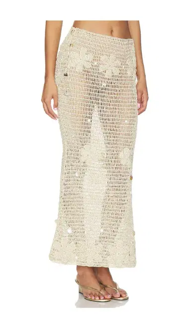 Asta Resort Charlotte Hand Crochet Skirt | Thumbnail 2