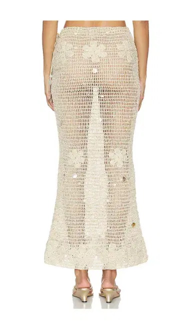 Asta Resort Charlotte Hand Crochet Skirt | Thumbnail 4