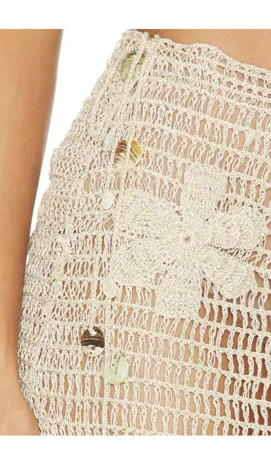 Asta Resort Charlotte Hand Crochet Skirt | Thumbnail 6