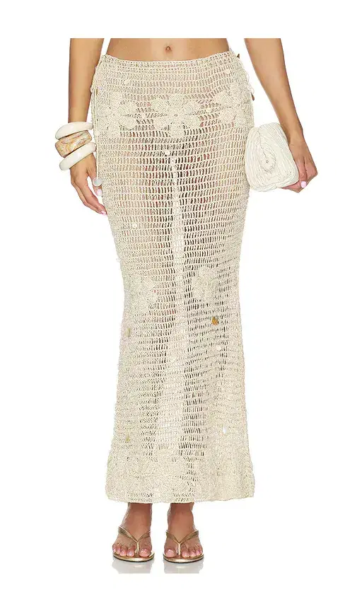 ASTA RESORT Charlotte Hand Crochet Skirt