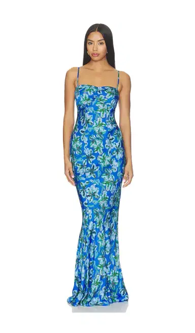 Saloni Renee Long Dress | Thumbnail 1