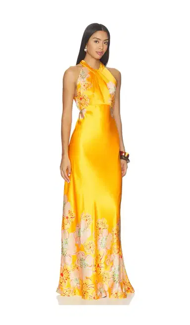 Saloni Cozette Long Dress | Thumbnail 2 Saloni Cozette Long Dress | Thumbnail 2