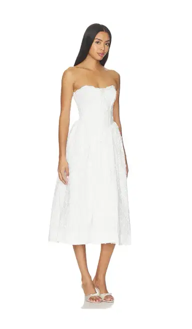 For Love & Lemons Laura Eyelet Midi Dress | Thumbnail 3 For Love & Lemons Laura Eyelet Midi Dress | Thumbnail 3