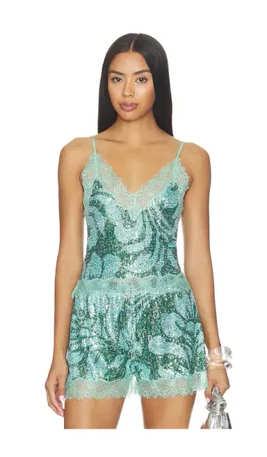 LE SUPERBE Hibiscus Halo Lace Cami | Thumbnail 1 LE SUPERBE Hibiscus Halo Lace Cami | Thumbnail 1
