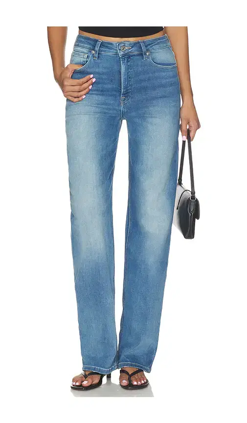 Good American Soft Tech True Straight Jeans