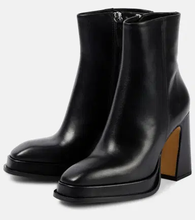 Souliers Martinez Nova Chueca leather ankle boots | Thumbnail 2