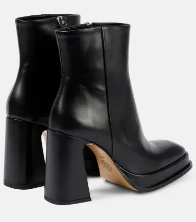 Souliers Martinez Nova Chueca leather ankle boots | Thumbnail 3